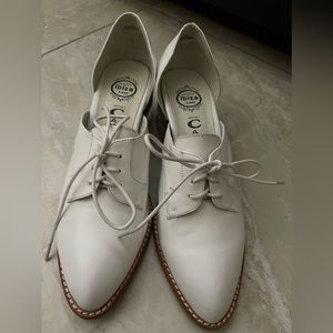 Jeffrey Campbell white heels 9.5 lightly used ibiza clear heel